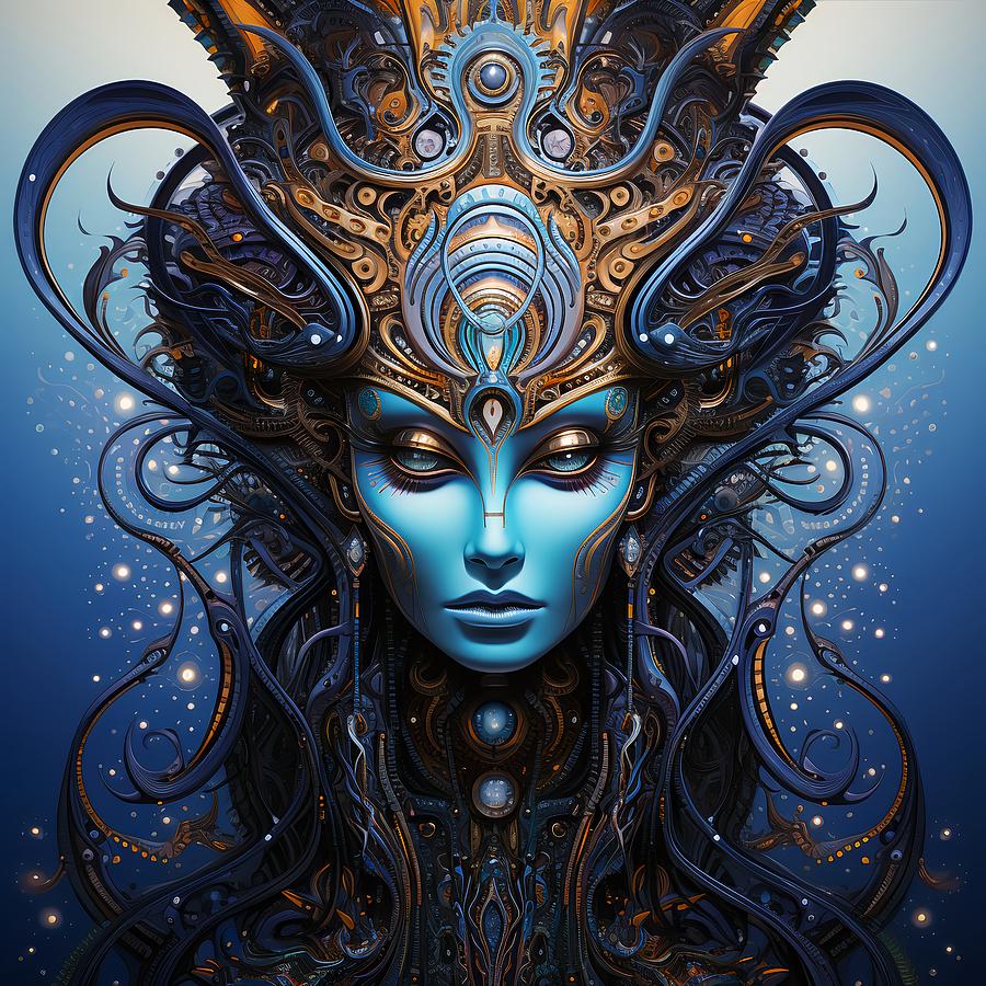 Alien Queen 4 Painting by Lilia D - Fine Art America