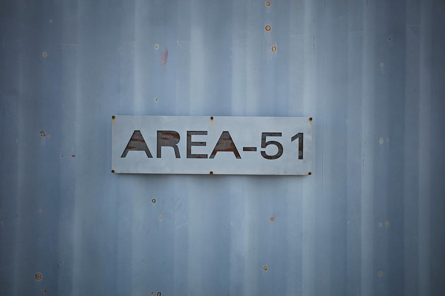Alien Research Center Area 51 Sign Photograph by Lpettet
