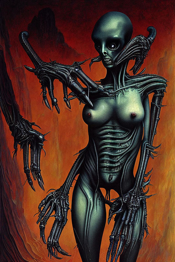 Alien Succubus 2 Digital Art by Otto Rapp
