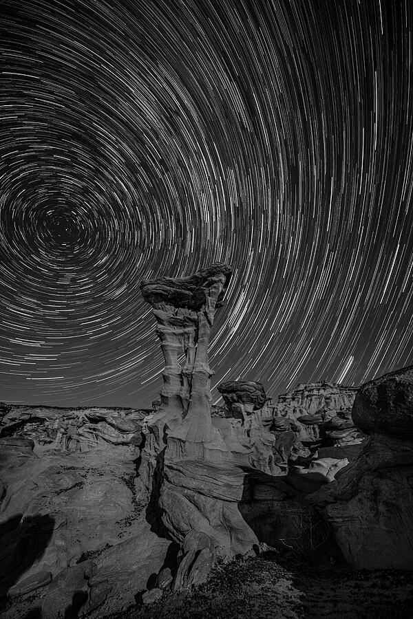 Alien Throne Star Trails Photograph by George Buxbaum