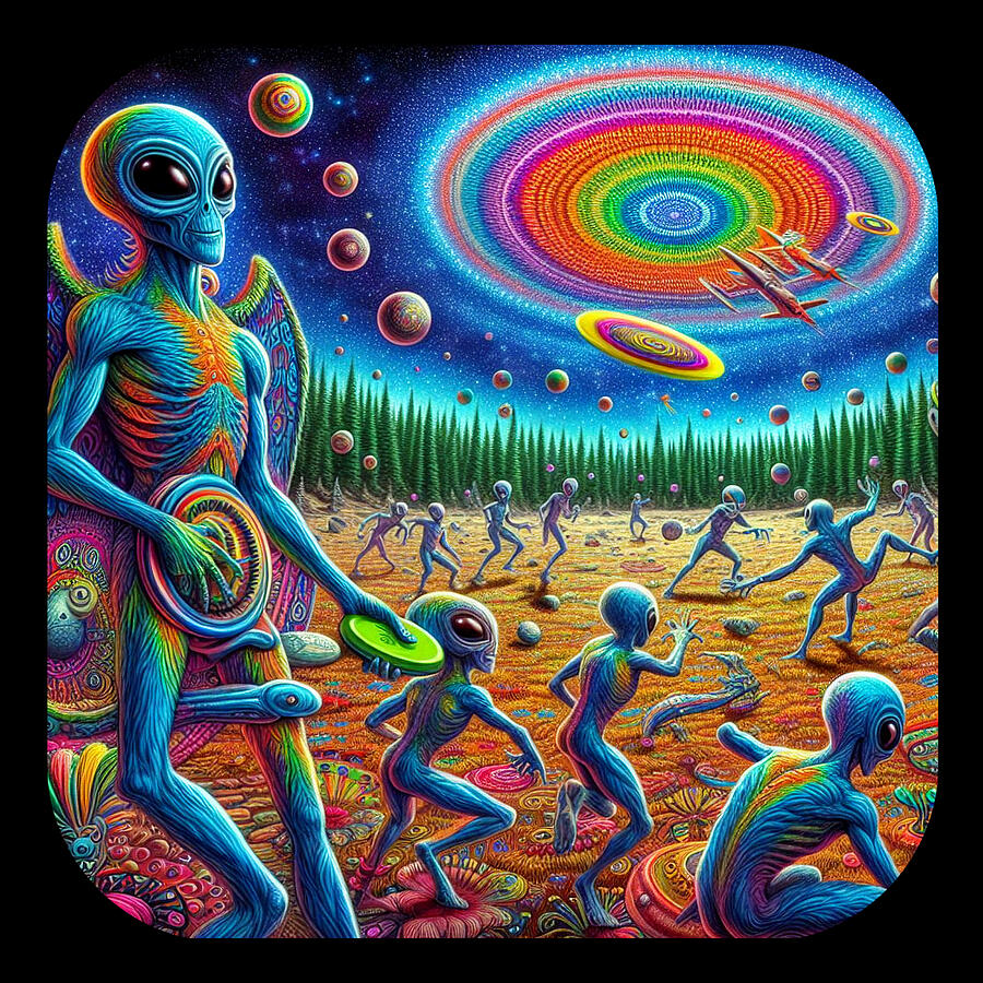 Alien Ultimate Frisbee v1 Digital Art by Robert Banach Alien Ultimate Frisbee v1 Digital Art by Robert Banach