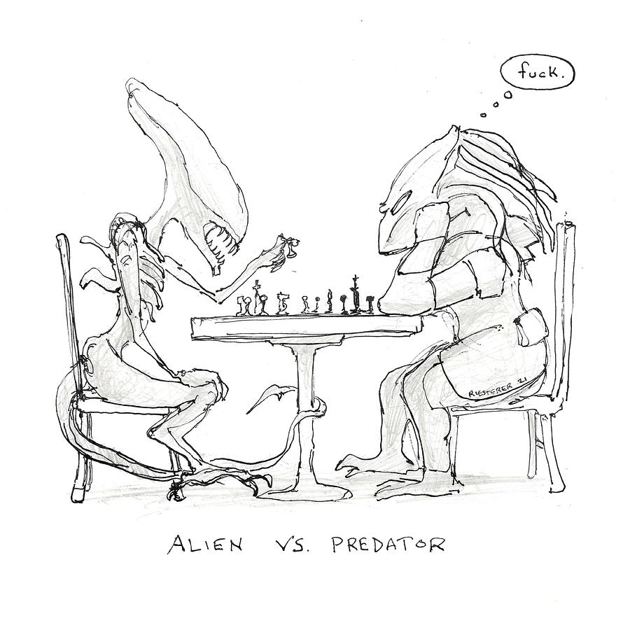 alien vs predator drawings step step