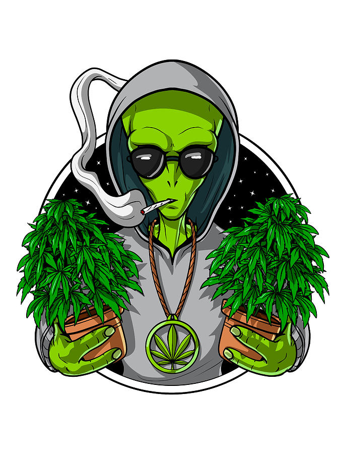 Alien Digital Art - Alien Weed Grower by Nikolay Todorov