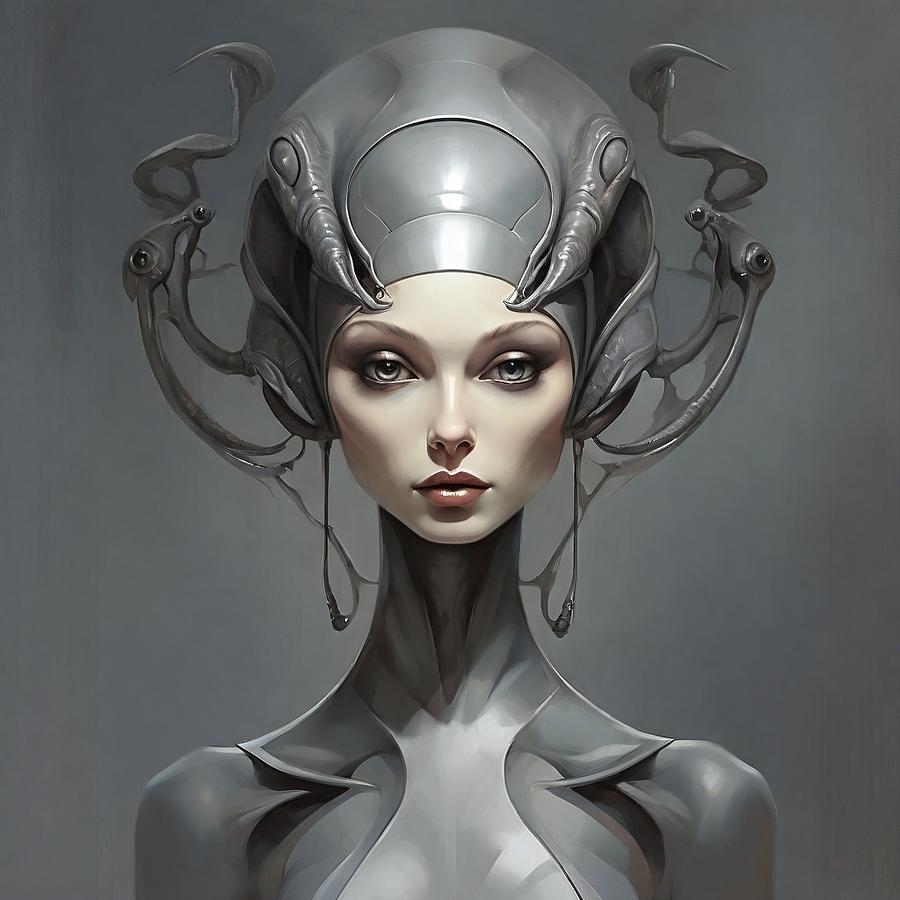 Alien Woman Digital Art by Antonella Summa - Fine Art America