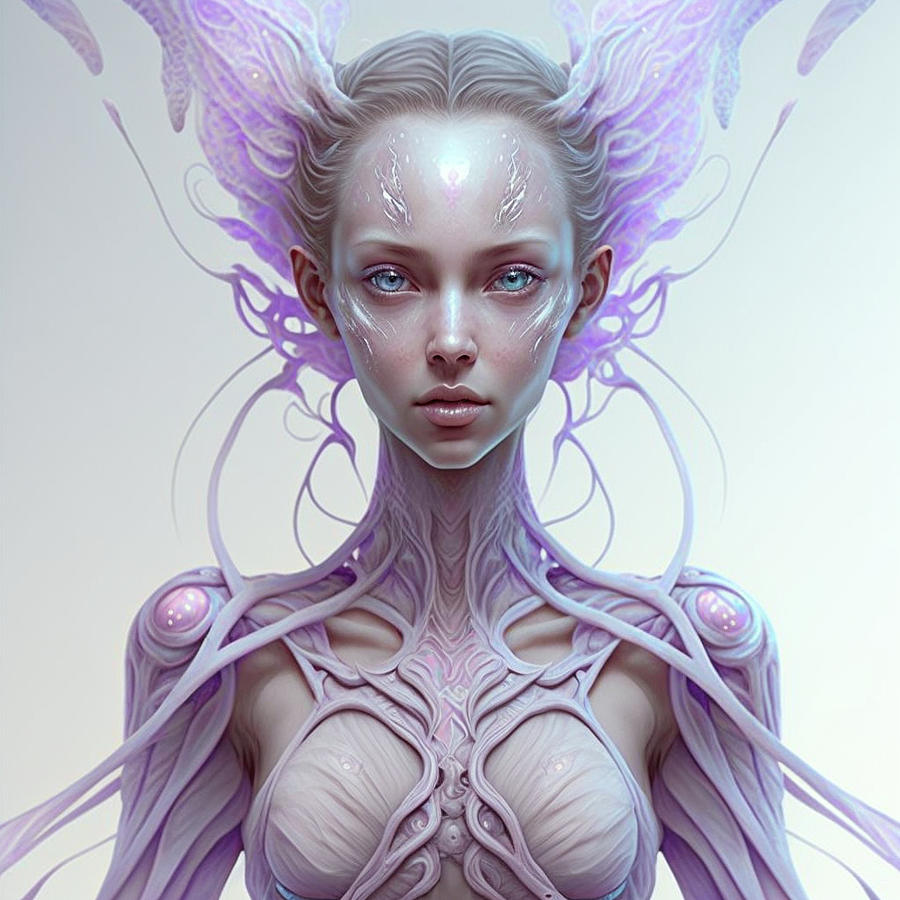 Alien Woman Digital Art By Sena Eser Fine Art America 