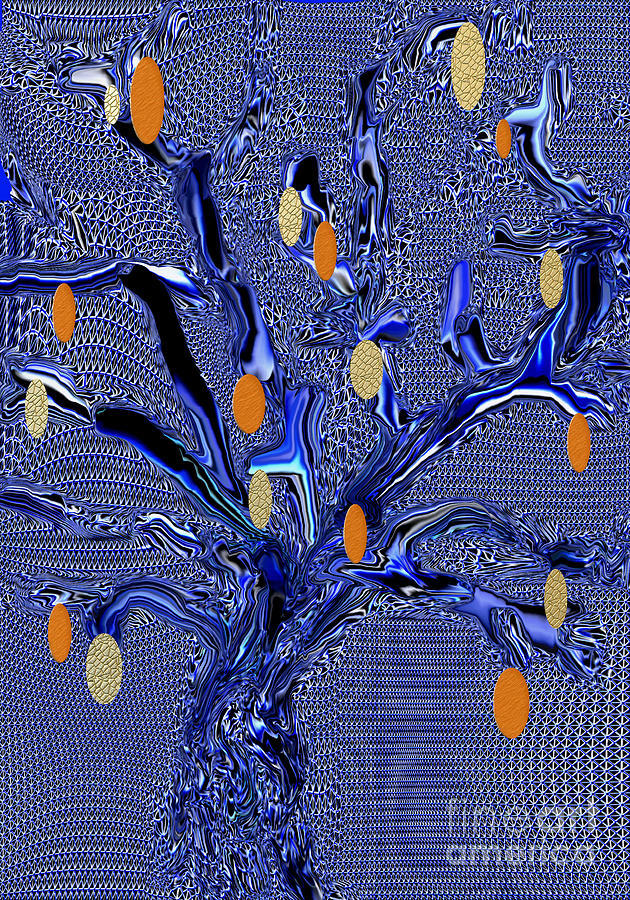 Alien World Fruit Tree Digital Art by Kae Cheatham