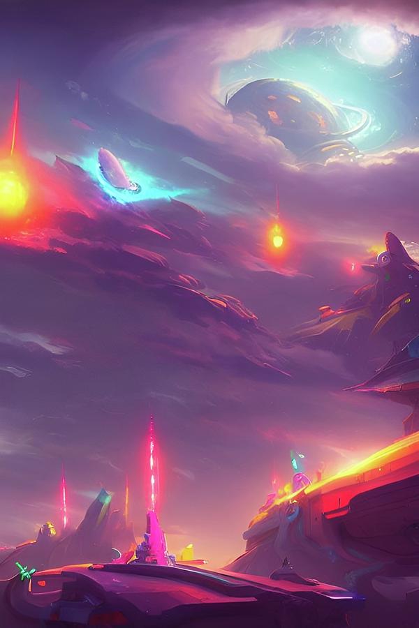 Alien world digital art by richard vieira fine art america