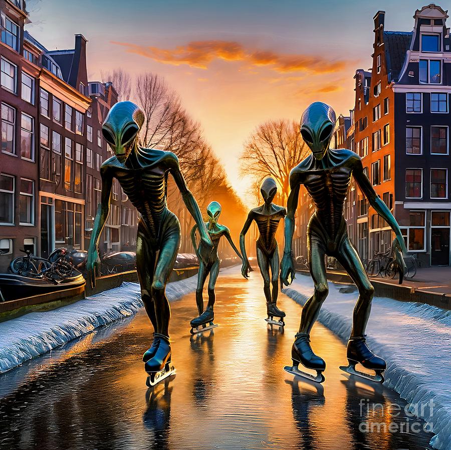 Aliens On Ice Photograph by John Kolenberg