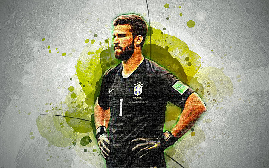 Alisson Becker Fan Art Goalkeeper Brazil National Team Artwork Alisson ...