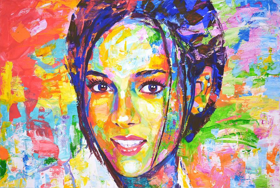 Alizee Jacotey Painting by Iryna Kastsova