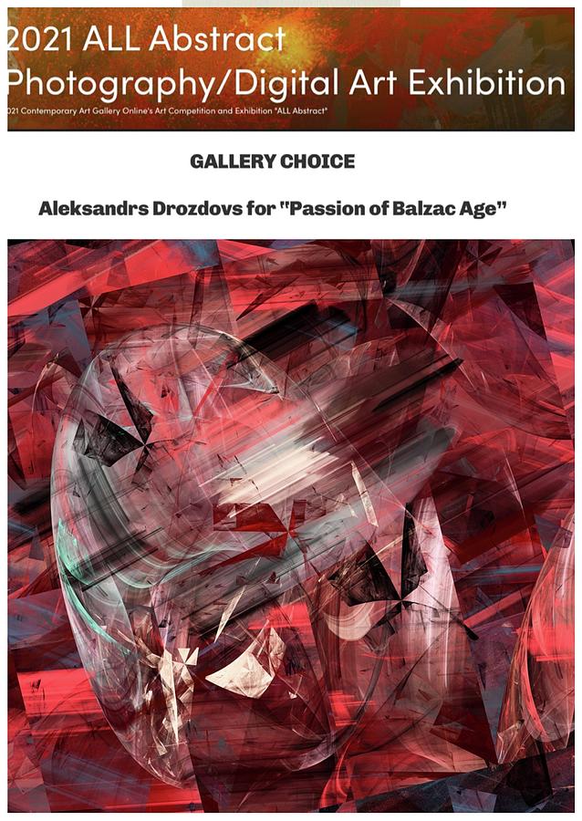 All Abstraction 2021/ CAGO Gallery Choice  Photograph by Aleksandrs Drozdovs