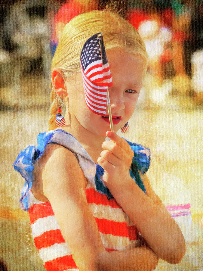 All American Girl on the 4th of July Photograph by Craig J Satterlee