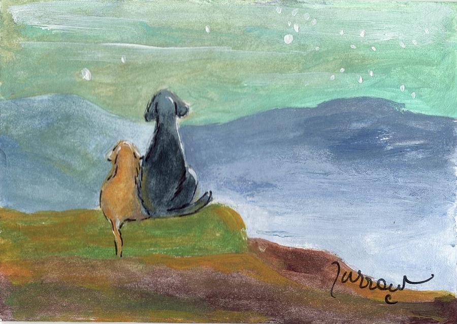 ALL DOGS GO TO HEAVEN b Painting by Sue Furrow | Fine Art America