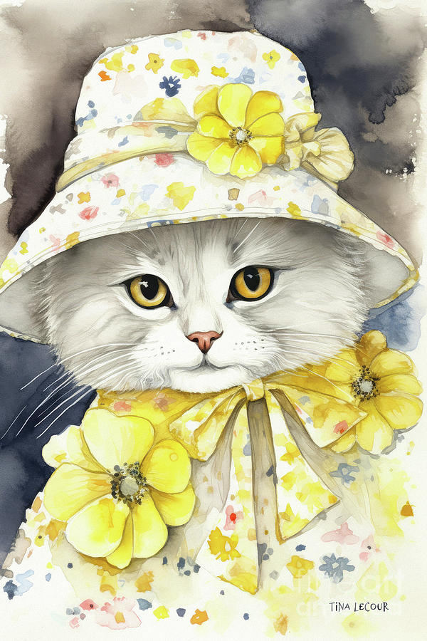 All Dolled Up For Easter Painting by Tina LeCour