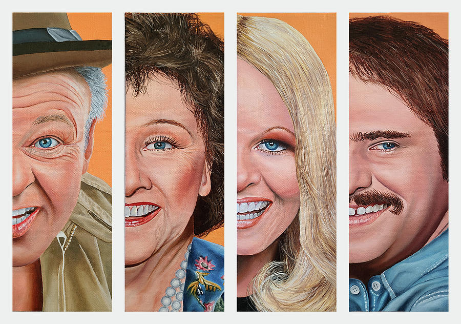All in the Family Painting by Vic Ritchey