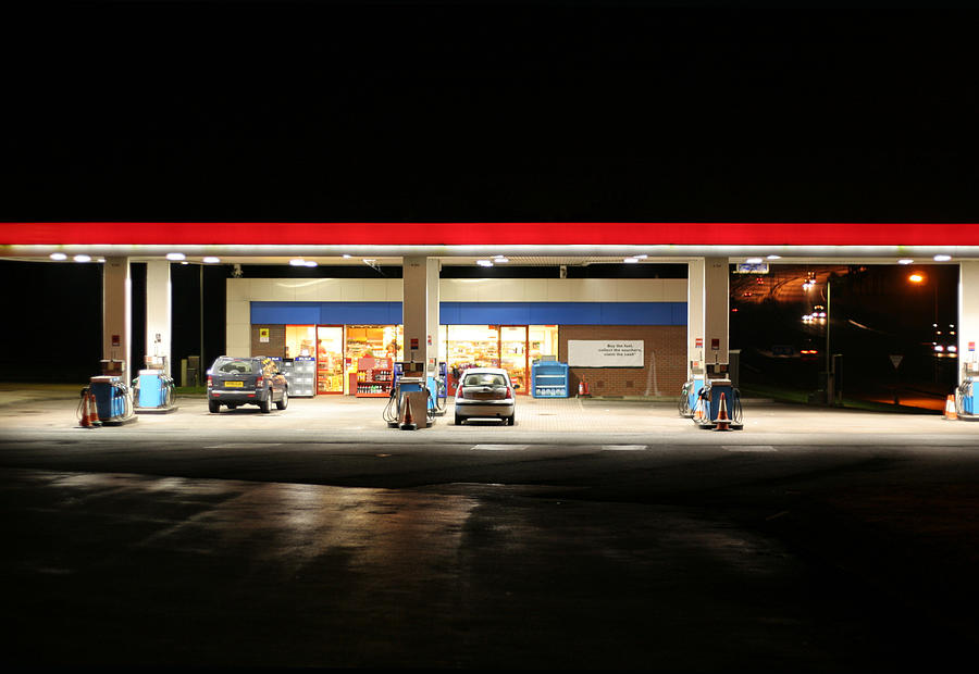All night garage Photograph by Alfsky