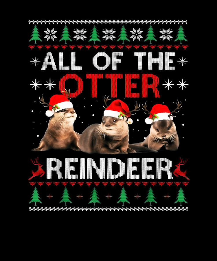 otter christmas sweater