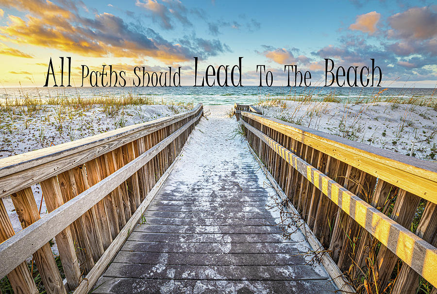 All Paths Should Lead To The Beach Photograph by Jordan Hill