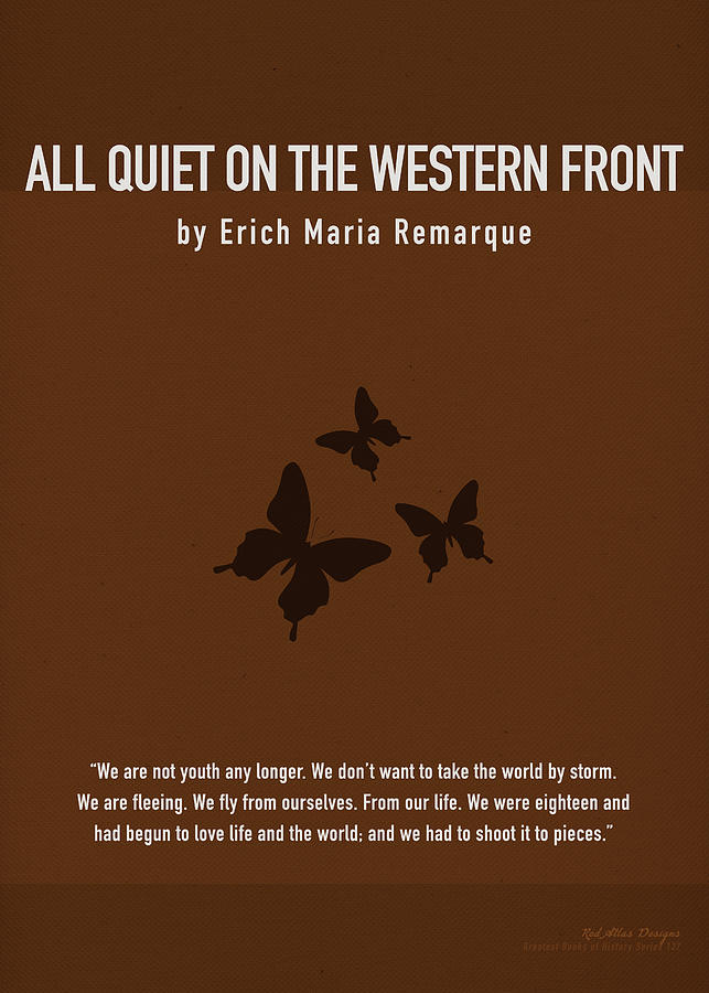 Book Mixed Media - All Quiet on the Western Front by Erich Maria Remarque Greatest Book Series 137 by Design Turnpike