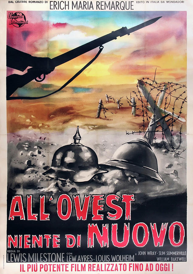 Vintage Mixed Media - All Quiet on the Western Front poster 1930 by Movie World Posters