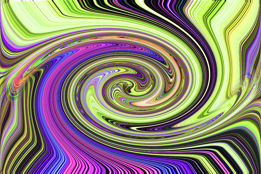 All Rolled Up Abstract 9607 ew4f Digital Art by Tom Janca