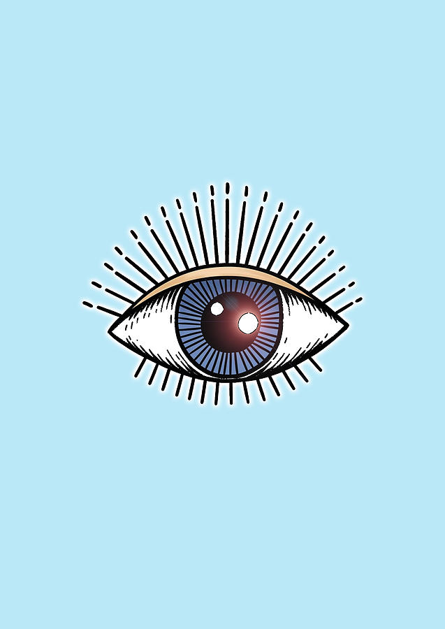 All Seeing Eye Cartoon. Digital Art by Tom Hill - Fine Art America