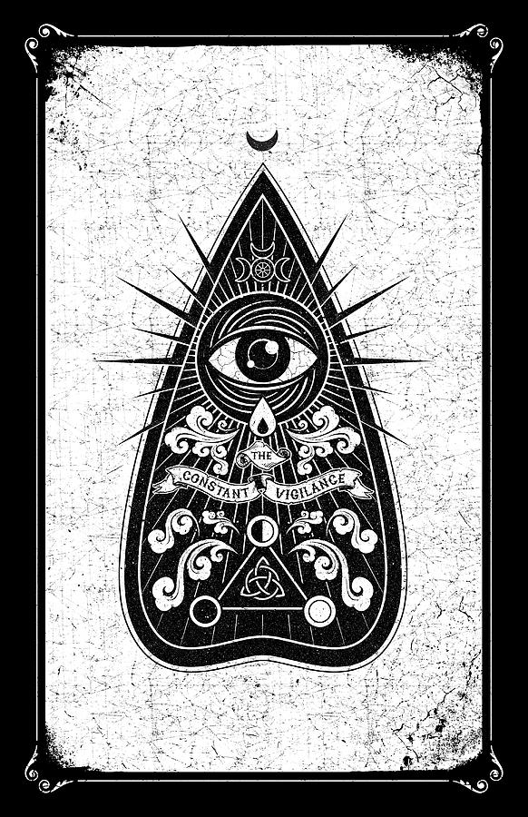 Occult Digital Art - All Seeing Eye by Laz Llanes