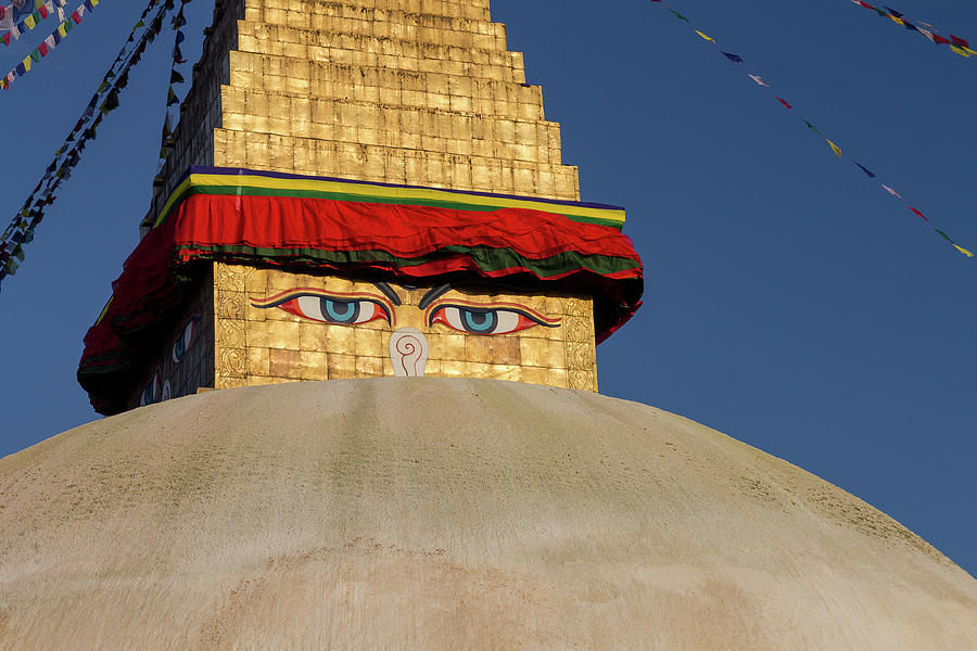 All-seeing Eyes Of The Buddha Photograph By Radek Kucharski - Pixels