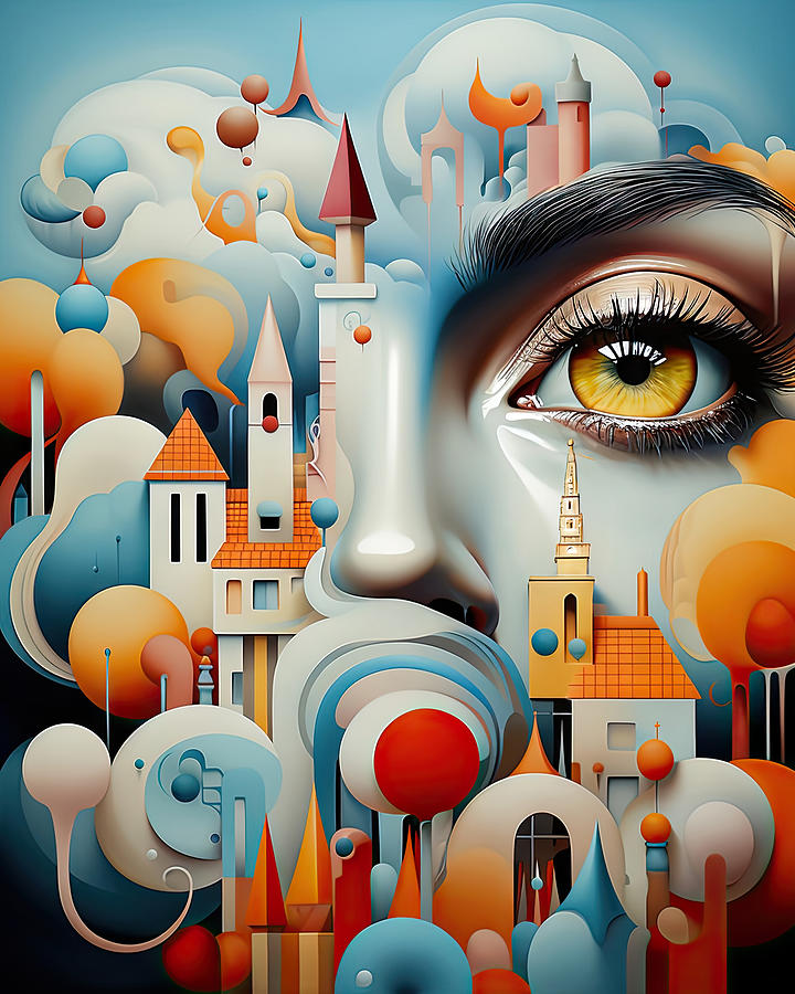 All Seeing Painting by Tessa Evette