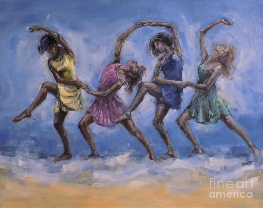 All She Wants To Do Is Dance Painting by Dan Campbell