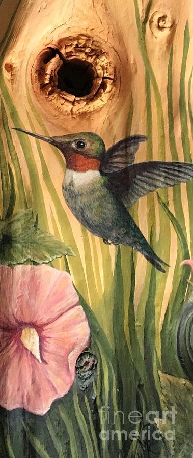 All That Glitters Rufous H/Bird Painting by Joey Nash