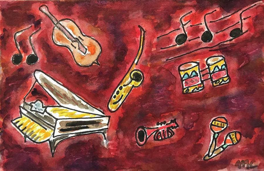 All that Jazz Painting by Mike Coyne