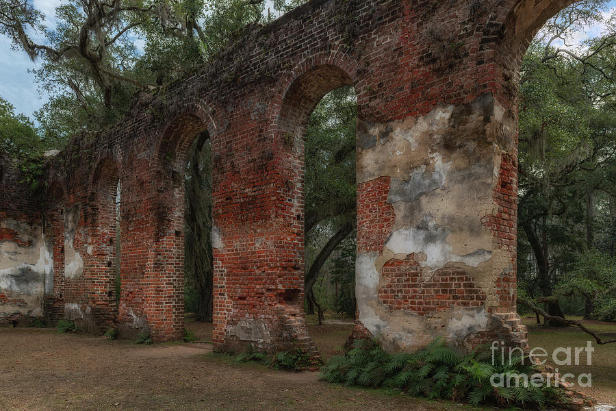 All that Remains - Old Sheldon Church Ruins Photograph by Dale Powell