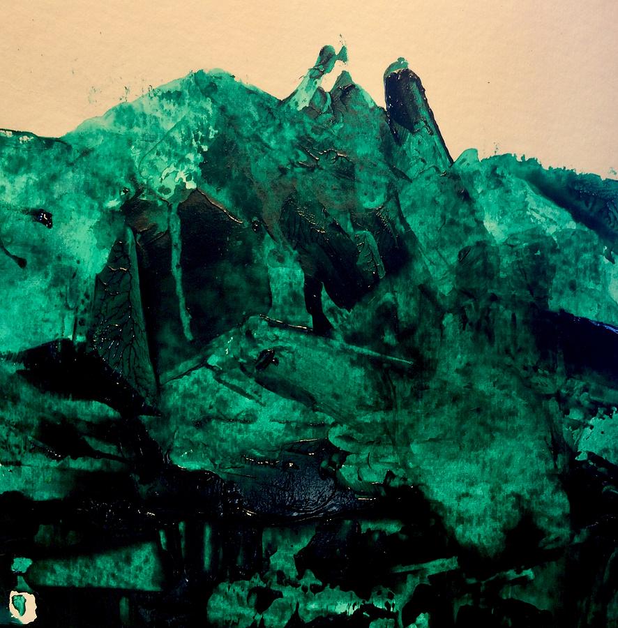 Mary Magdalen Painting - All the Green Mountains by Dawn Richerson Mary Magdalen Painting - All the Green Mountains by Dawn Richerson