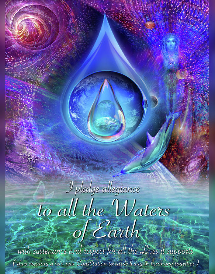 All the Waters Digital Art by Jean-Luc Bozzoli