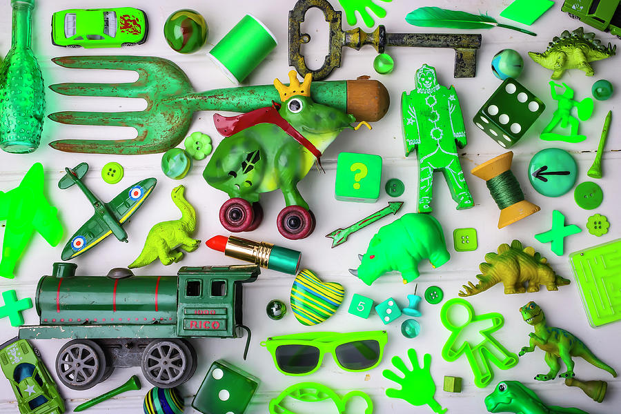 Toy Photograph - All Things Green by Garry Gay