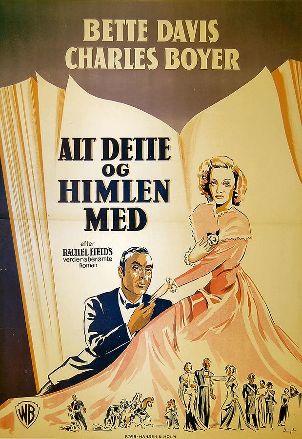 All This and Heaven Too, 1940 - art by Benny Stilling Mixed Media by Movie World Posters