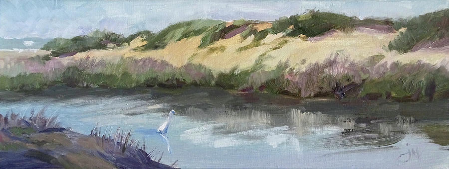 Egret Painting - All To Myself by Jeri McDonald