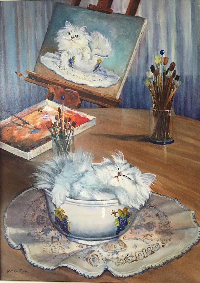 All Tuckered Out Painting by Judy Rixom