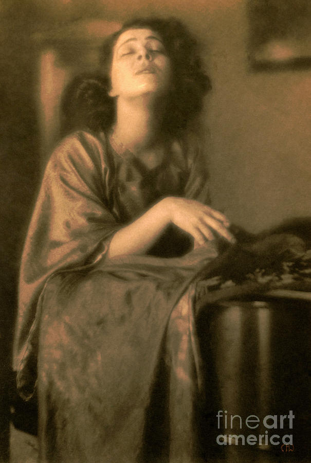 Alla Nazimova Portrait Photograph by Sad Hill - Bizarre Los Angeles Archive