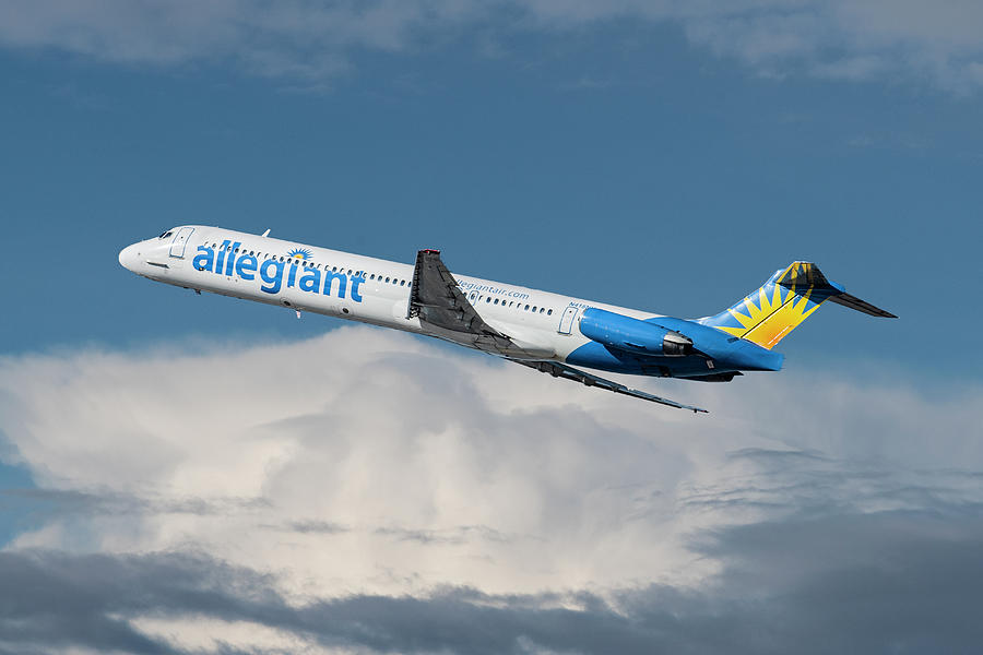 Allegiant Airlines MD-83 Taking Off Photograph by Erik Simonsen
