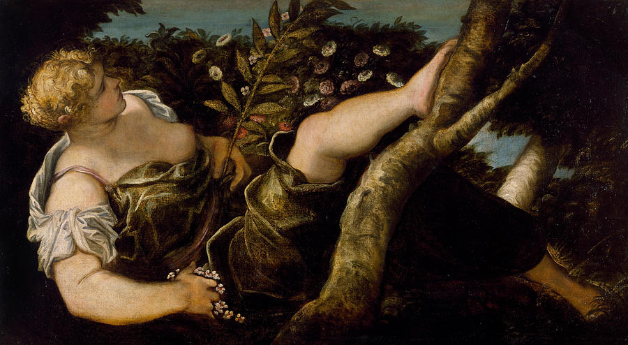 Tintoretto Painting - Allegorical Figure of Spring  by Tintoretto