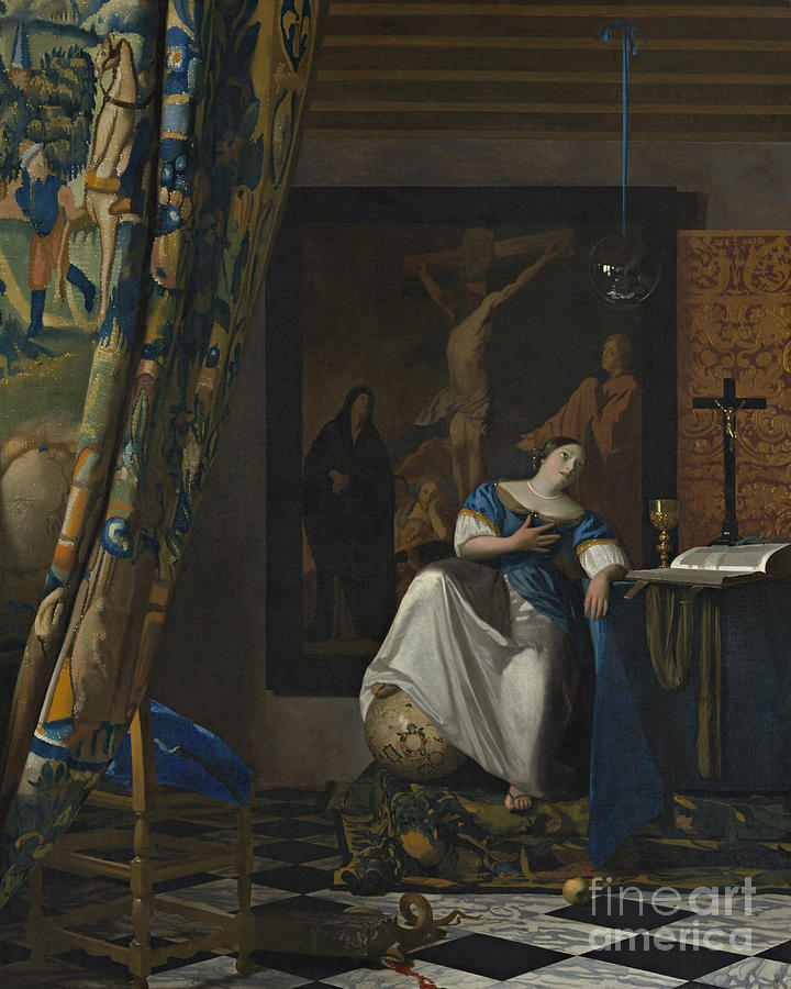 Allegory of Catholic Faith - CZACF                                                    Painting by Johannes Vermeer