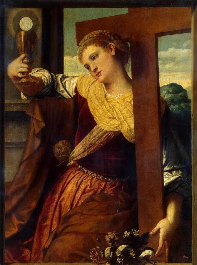 Allegory Of Faith Painting By Moretto Da Brescia | Fine Art America