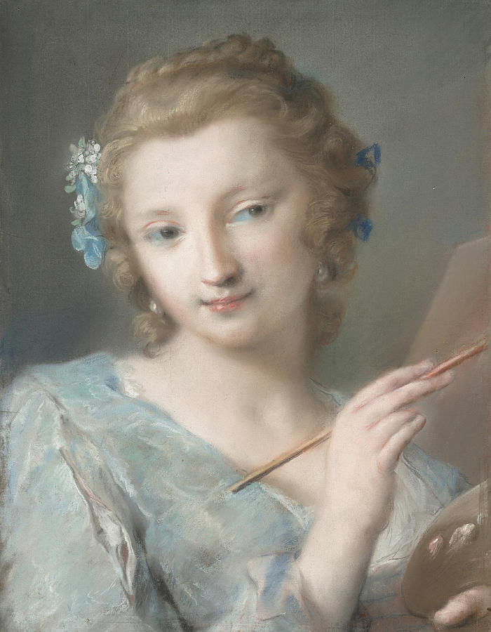 Allegory of Painting Painting by Rosalba Carriera