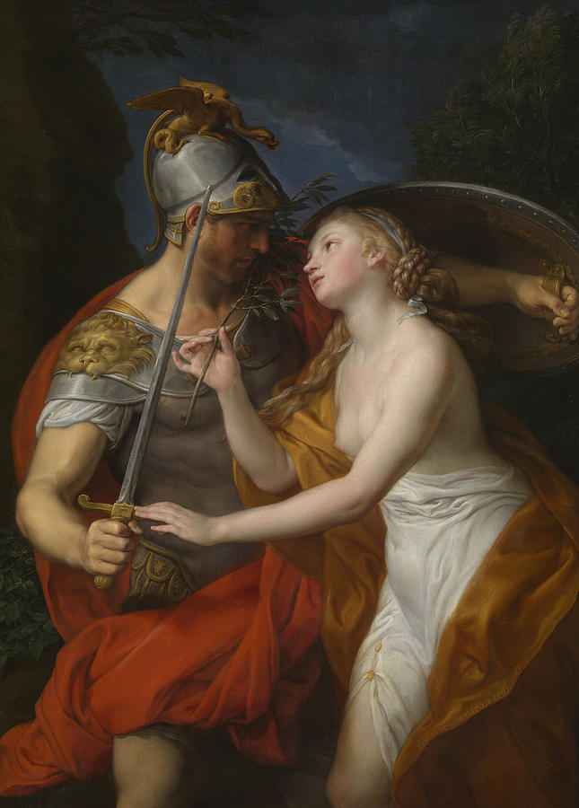Allegory of Peace and War Painting by Pompeo Girolamo Batoni