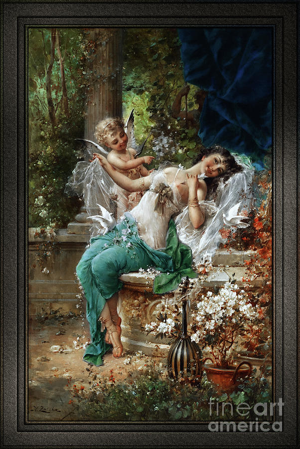 Fantasy Painting - Allegory Of Spring by Hans Zatzka by Rolando Burbon