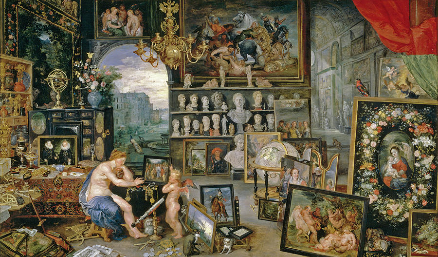 Allegory Of The Five Senses. Vision. Painting By Jan Bruegel The Elder 