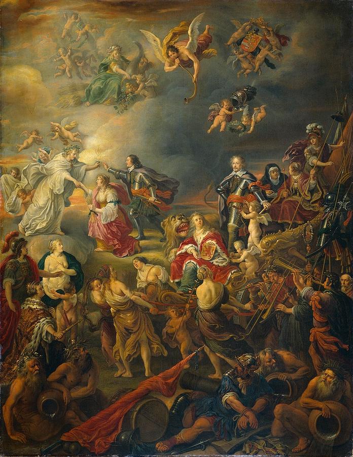 Allegory Of The Peace Under Stadtholder William I I Painting By ...