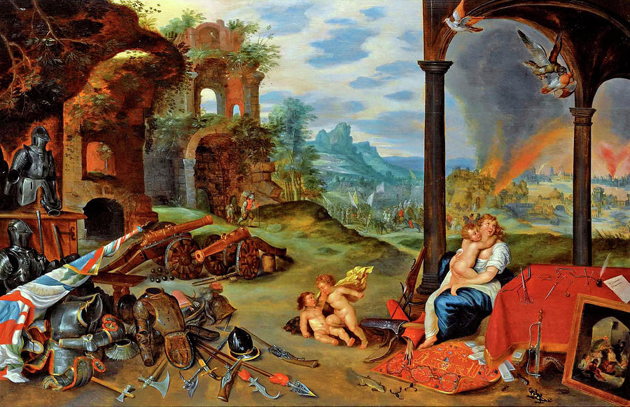 Allegory Of War Painting By Jan Bruegel The Younger | Pixels